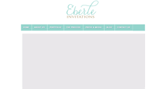 Desktop Screenshot of eberleinvitations.com