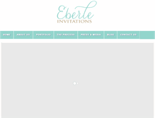 Tablet Screenshot of eberleinvitations.com